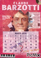 barzotti calendrier mars 2016 - Ilmainen animoitu GIF
