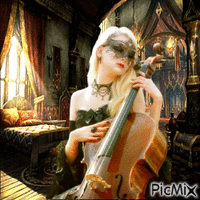 La violoncelliste animovaný GIF