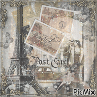 Post Card Paris - Vintage