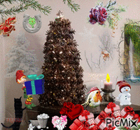 Pogodnych szczęśliwych świąt życzę Ci  :) - Darmowy animowany GIF