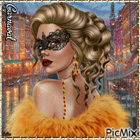 Carnaval lady 2 - Free animated GIF