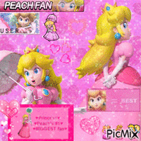 ♡100% Princess Peach User♡ animovaný GIF
