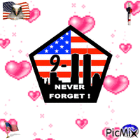 9/11 hearts animovaný GIF