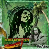 Bob Marley geanimeerde GIF