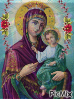 Santa Maria Ruega por Nosotros - Gratis geanimeerde GIF
