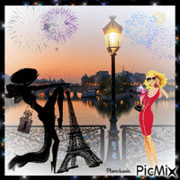 Paris ville de lumière. - GIF animasi gratis