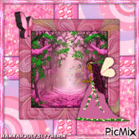 {Pink Fairy} animasyonlu GIF