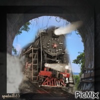 Lokomotive - GIF animé gratuit