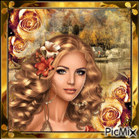 Portrait in autumn colors... - Ingyenes animált GIF