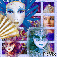 Carnival Masks animirani GIF
