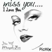 miss you 动画 GIF