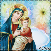 la vierge Marie et l'enfant jesus