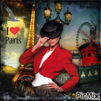 In a Paris  image creation - 無料のアニメーション GIF