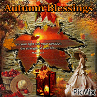Autumn Blessings - GIF animado gratis