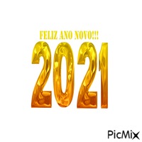 Feliz Ano Novo 2021 - Бесплатный анимированный гифка