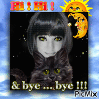 Hi & bye ;) ))) GIF animasi