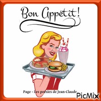 Bon appétit animēts GIF