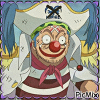 Manga en clown - GIF animé gratuit