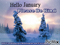 Hello January - GIF animé gratuit