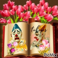 Tulips & Clowns GIF animado
