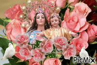 Vierge Marie protège nous de la violence - Бесплатни анимирани ГИФ