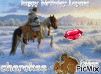 happy birthday luyana GIF animé