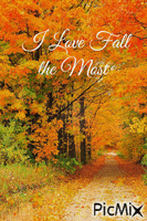 I Love Fall the Most - Gratis geanimeerde GIF