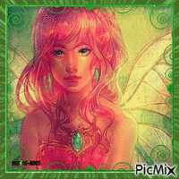 Fairy-woman geanimeerde GIF