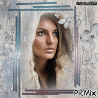 Portrait femme par BBM Animated GIF