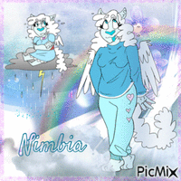 Nimbia the cloud nymph Animiertes GIF