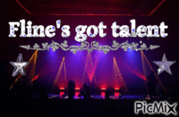 Fline's got talent - Animovaný GIF zadarmo