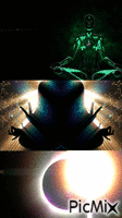 Collage meditativo GIF animado