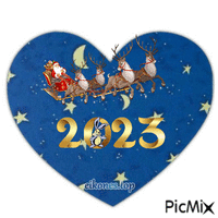 Happy New Year 2023! Animated GIF