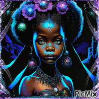 black girl - Darmowy animowany GIF