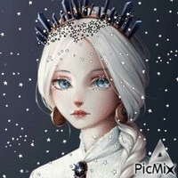 снежная королева GIF animé