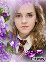 Hermione en picmix - Безплатен анимиран GIF