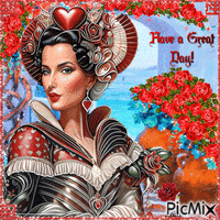 Have a Great Day. Queen of heart - GIF animado gratis