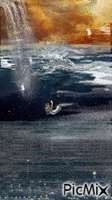 Drowning in pain - GIF animado grátis
