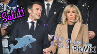 Salut les Macron animált GIF