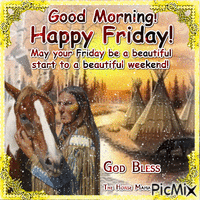 The Horse Mafia - Good Morning Happy Friday - GIF animasi gratis