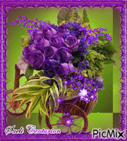 Bouquet Violeta - Gratis animeret GIF