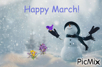 Happy March! - Бесплатный анимированный гифка