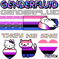 Genderfluid animerad GIF