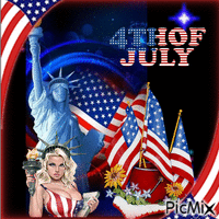 Happy 4th of July animasyonlu GIF