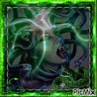 Medusa - GIF animado gratis