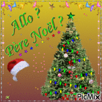 Allo Père Noël Animated GIF