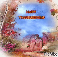 HAPPY THANKSGIVING ANGEL Animiertes GIF