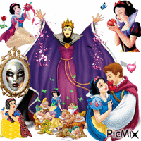 Snow White and the Seven Dwarfs animēts GIF