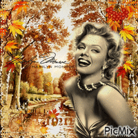 Marilyn Monroe im Herbst
