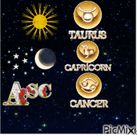 sol touro asc cancer lua em capricornio animovaný GIF
